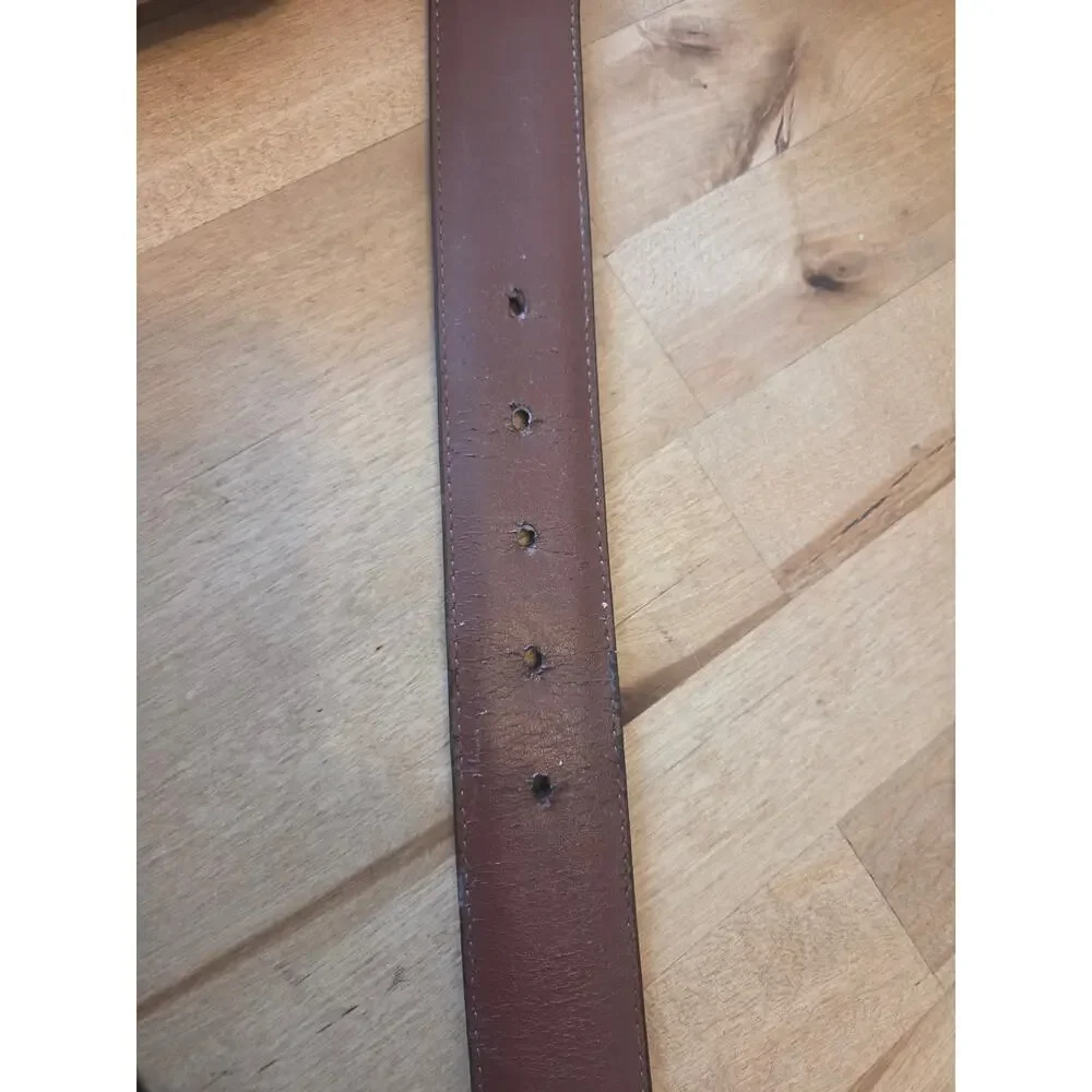 Torino Leather Co. Tumbled Leather Belt Brown Size 44 Model 61551